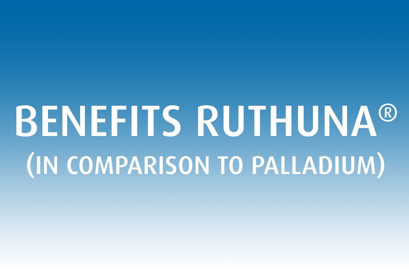 Ruthenium as substitute for palladium plating with clear price advantage - Umicore Metal Deposition Solutions - RUTHUNA benefits