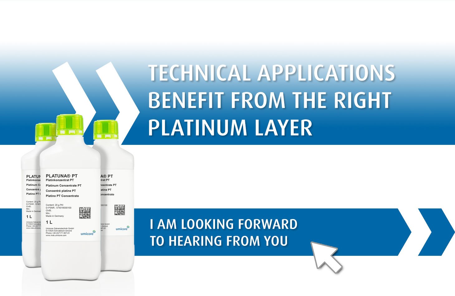 PLATUNA PT - New benchmark for platinum coating of technical applications - Umicore Metal Deposition Solutions - Contact us