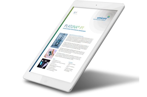 Umicore MDS - PLATUNA PT - Platinum coating for medical technology - Product sheet