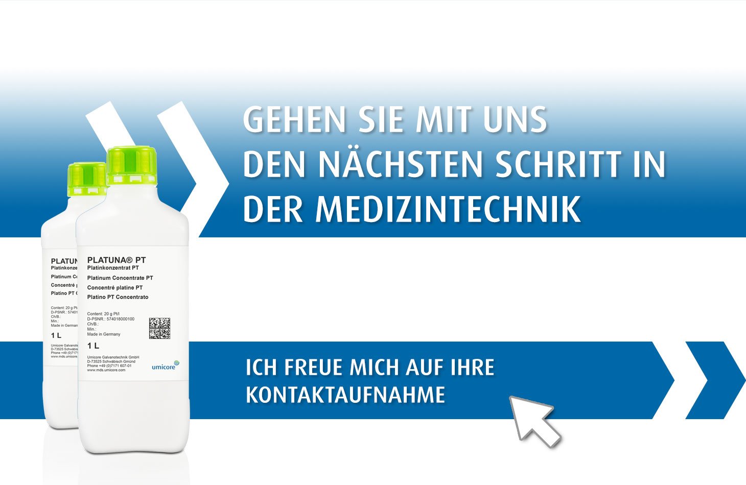 Umicore MDS - PLATUNA PT - Platinbeschichtung für Medizintechnik - Kontaktaufnahme