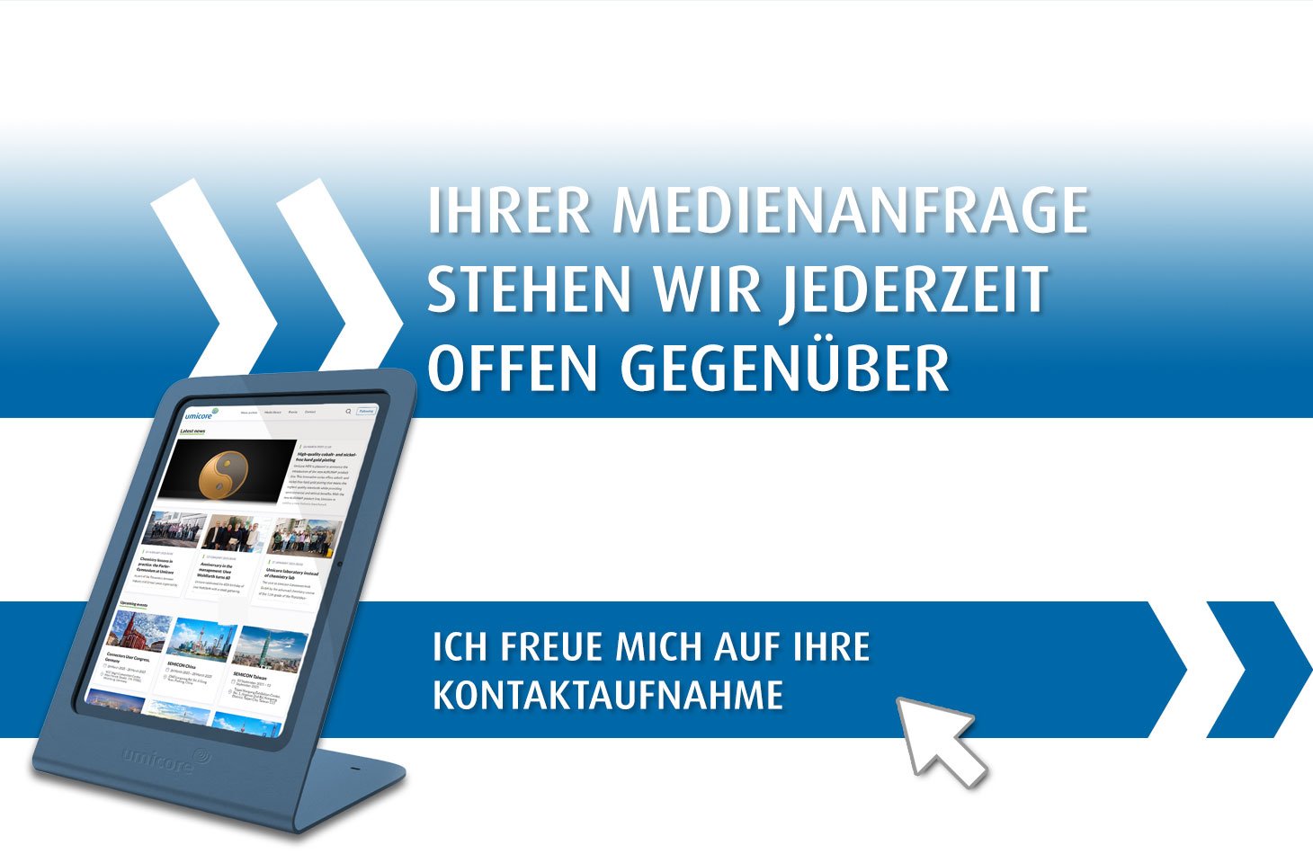 Umicore MDS Presseportal - Neueinrichtung - Kontakt