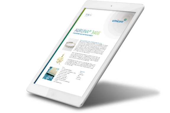 Umicore MDS - AURUNA 3408 - Environmentally friendly hard gold plating - Electrolyte and coating characteristics