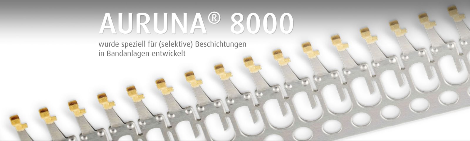 Umicore MDS - AURUNA 8000 - Nachhaltige Hochgeschwindigkeits‑Hartvergoldung - Bandvergoldung